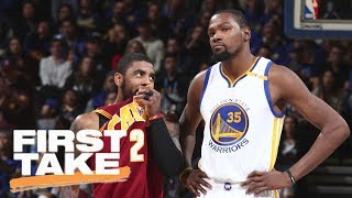 Kevin Durant comments on the Kyrie Irving trade and LeBron James | First Take | ESPN