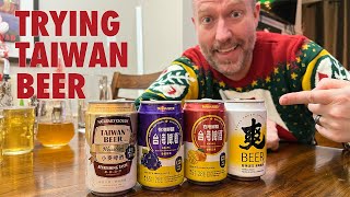 A Pint With Taiwan Beer | Trying Four Beers from Taiwan Beer / 4K Video