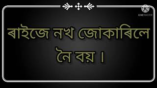 ৰাইজে নখ জোকাৰিলে নৈ বয়2014 (H.S.L.C)/2015  H.S(1st year)