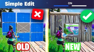 Simple Edits make Editing Easy! How to Enable \u0026 Use Simple Edits AND Why They are Good for Fortnite!