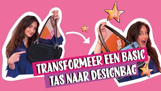 transformeer een BASIC tas naar een DESIGNTAS😱👜