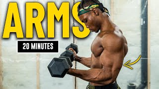20 Minute Dumbbell Arms Workout | Build & Burn #3