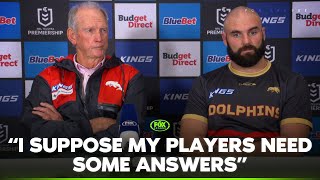 Wayne Bennett BLASTS officiating after heartbreaking loss 😬 | Dolphins Press Con