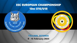 2025 European Championship 10m U16/U18 Tallinn | 12.02.2025 Air Rifle Solo U16 Women Final