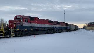 Huron \u0026 Eastern Railway Departing Lake State Railway’s Yard 1/17/2025