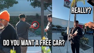 Giving A Stranger A New Car :)