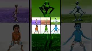 Green Alien Dance 👽 | Dame Tu Cosita Challenge #shorts #dametucosita