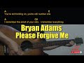 Bryan Adams - Please Forgive Me Guitar Chords cover