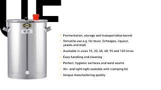 UF: Fermentation and storage barrel by Speidel