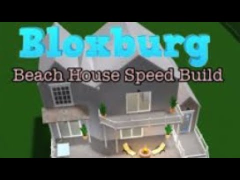 Summer Beach House Bloxburg Speed Build Part 2 - YouTube