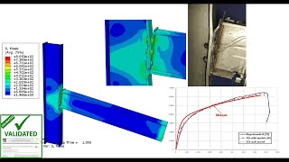 Connection of beam to column with end plate bolted connection under monotonic loading Abaqus