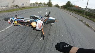 KTM EXC 125 YMPÄRI // Wheelie fail