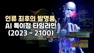 인류 최후의 발명품 AI 특이점 타임라인(2023-2100)