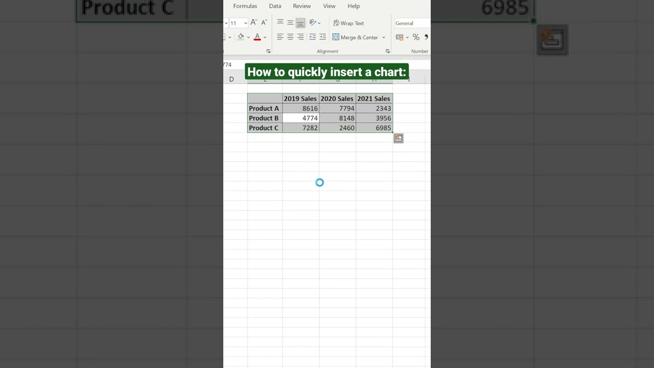 Did you know about the Quick Analysis tool in Excel?! #shorts #excel #exceltips