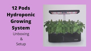 iDoo 12 pods Hydroponic Growing System unboxing and quick setup