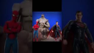 HANUMAN 🔥 iron man vs Superman vs SPIDERMAN 😱 But most powerful 💪 #shorts #hnuman #marvel