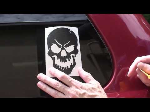 Can I put a sticker on my car window?