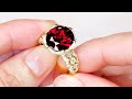 Malaya Garnet Ring at 8.35 carats by Kat Florence KF08091