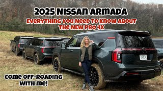 A REAL MOM FULL TOUR \u0026 First Drive of the All-New 2025 Nissan Armada Pro 4X. Off-Roading \u0026 Towing!