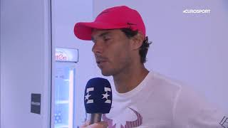 Rafael Nadal's short interview for Eurosport (ES) / QF AO 2018