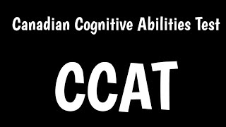 Canadian Cognitive Abilities Test | CCAT |