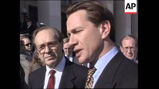 USA: BRITAIN'S MICHAEL PORTILLO IN US FOR BOSNIA TALKS