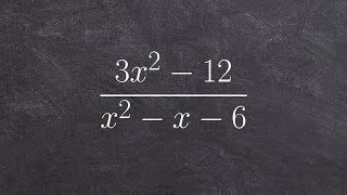 Simplifying a rational expression by factoring