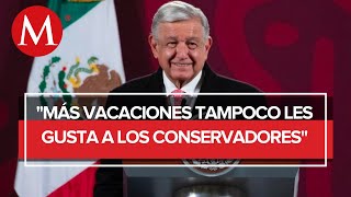 AMLO celebra aprobación de 12 días de vacaciones continuos para trabajadores