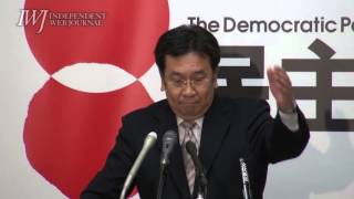 160316 民主党 枝野幸男幹事長 定例会見