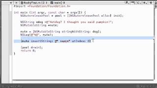 Objective C Programming Tutorial 55 Mutable Strings YouTube
