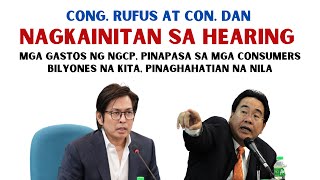 CONG. RUFUS RODRIGUEZ AT CONG. DAN FERNANDEZ, MAINIT PAREHO  SA HEARING