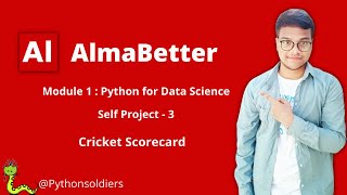 Solving AlmaBetter's Python for Data science Self Project 3| Cricket Scorecard