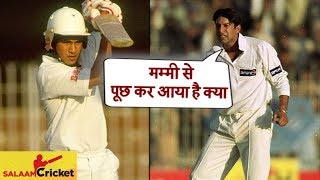 Ind vs Pak - Mummy Se Puch Kar Aaya Kya? When Akram Sledged Sachin Tendulkar | Sports Tak