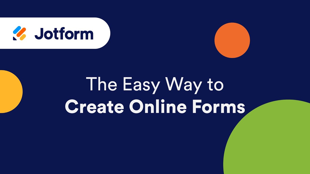 Jotform: The Easy Way To Create Online Forms - YouTube