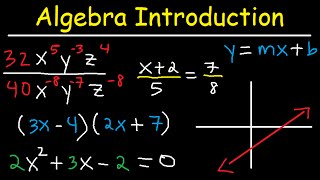 Algebra Introduction - Basic Overview - Online Crash Course Review Video Tutorial Lessons