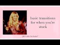 basic video star transitions for when you're stuck | QR CODES INCLUDED