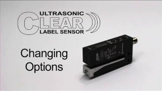 CLEAR LABEL SENSOR: Changing Options