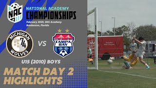 National Academy Championships U15 Highlights: Michigan Wolves vs Tampa Bay United