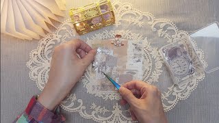 정사각 다이어리에 다이어리꾸미기 | vintage | scrapbooking | journal