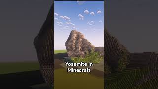 Yosemite in Minecraft shorts    #minecraft #minecraftbuilding #timelapse