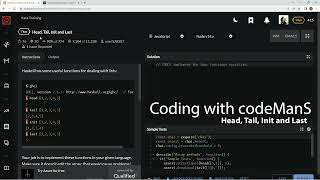 Codewars 7 kyu Head, Tail, Init and Last JavaScript
