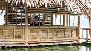 Making Bamboo Window Curtains, Fishing, Cooking, Enjoying Wild Tea: River Survival | EP.407