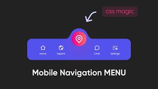Bubble Bottom Navigation Bar HTML CSS & JavaScript