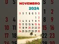 calendÁrio de novembro de 2024 shorts