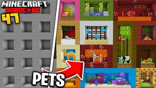 I Trapped EVERY ANIMAL in a ZOO in Minecraft Hardcore
