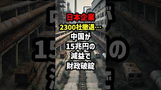 日本企業が2300社撤退…中国が15兆円の減益で財政破綻　#海外の反応