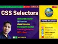 CSS Selectors | element selectors | id selectors | class selectors | grouping selectors