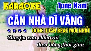 Căn Nhà Dĩ Vãng Karaoke Tone Nam Nhạc Sống Rumba Beat Hay Dễ Hát CÔNG TUẤN BOLERO MỚI NHẤT