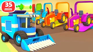 Car cartoons for kids & Learn farm vehicles for kids. Helper cars full episodes cartoon for babies.