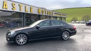 2012 MERCEDES E63 AMG 5.5 V8 Bi-Turbo Saloon in Black for sale Castle Motors